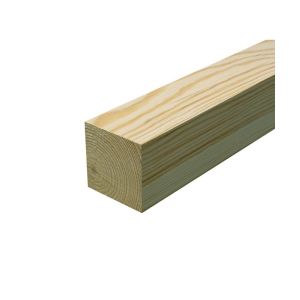 Treated Rough Yellow Pine Post 4
