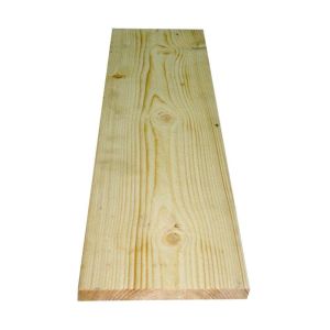 Lumber Untreated Rough Yellow Pine 1x8 In x 16 Ft 1 Each 1X8X16