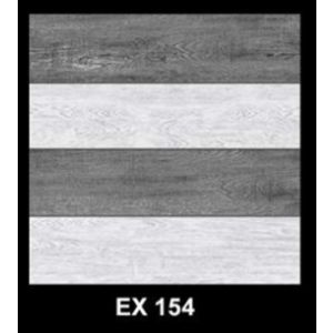 Matt Ceramic Tile – Grey/White Wood Stripe Design – 40 x 40 cm 6per box