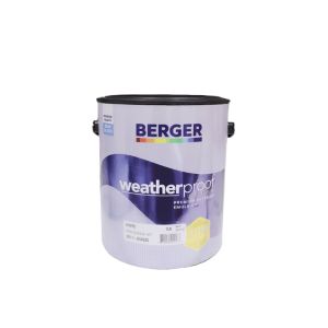 Berger Weather Proof Semi-Gloss Paint 1 Gl White 1 Each F1050W10100F
