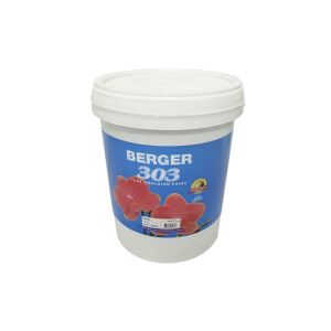 Berger 303 Emulsion Paint 5 Gallon Flat White 1 Each F1081W10000G