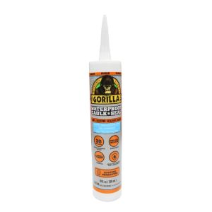 Gorilla Waterproof Caulk & Seal  Clear 10 oz1Ea 1667450