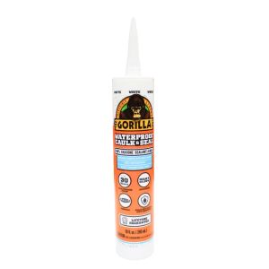 Gorilla Waterproof Caulk & Seal White, 10oz 1Ea 1667468