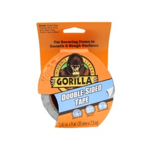 Gorilla Double-Sided Tape 1.41 in x 8 yd Heavy Duty 1Ea 4001894