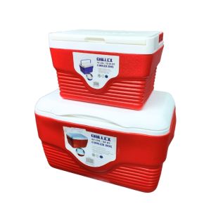 Chill-Ex Cooler Box Set 10L & 32L 4pcs (Red & White) 1Ea 717-IB016R