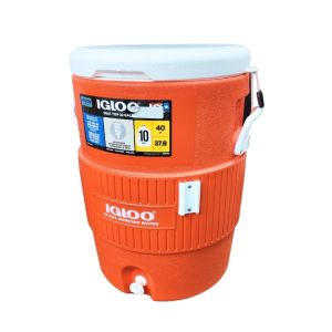 Igloo Seat-Top Industrial Drinking Water Cooler – 10 Gal (40 Qt / 37.8 L)