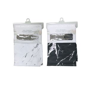 Shower Curtain with Roller Hooks 70