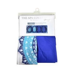 Peva Shower Curtain Set 12 C Hooks 2pk 1Ea 711-1438370