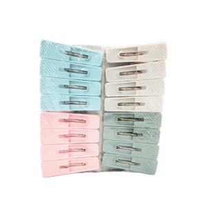 Plastic Cloth Pegs 16-Piece Set – Assorted Colors