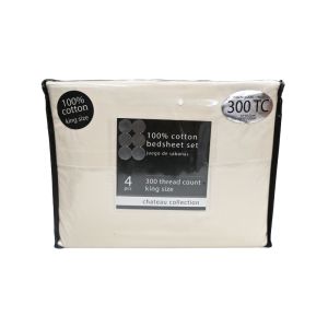 King 300t Assorted Sheet Set -4pcs