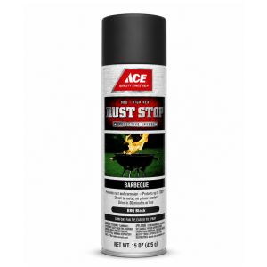 Ace Rust Stop BBQ Black Protective Enamel Spray Paint 15oz