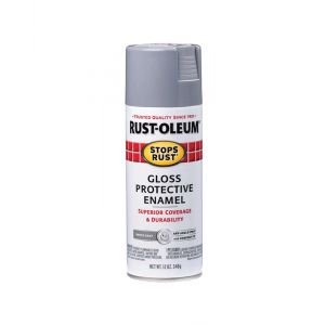Rustoleum Gloss Protective Enamel Spray Paint 12 Oz Smoke Gray 1 Each 11891