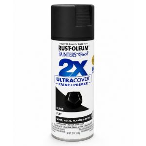 Ace Intl Rustoleum Painter's Touch 2 X Flat Spray Paint 12 Oz Black 1 Each