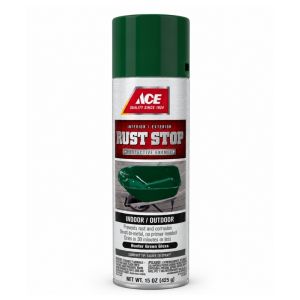 ACE Rust Stop Protective Enamel Spray Paint Hunter Green Gloss 15 oz