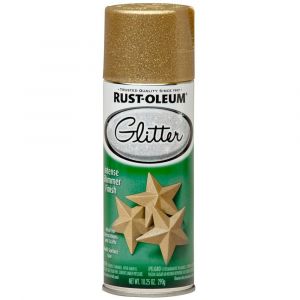 Rust-Oleum Specialty Glitter Gold Spray Paint 10.25 oz 1 Each 267689
