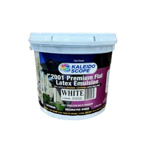 Kaleidoscope 2001 Premium Flat Latex Emulsion – White, 1 Gallon