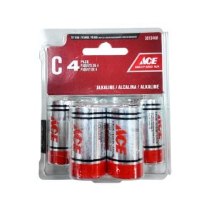 Ace Alkaline C Batteries – 4 Pack