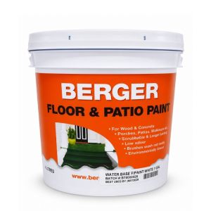 Berger Water Based Floor Paint White 1Gal
