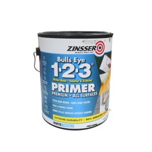 Zinsser Bulls Eye 123 White Water-Based Styrenated Acrylic Primer and Sealer 1 g