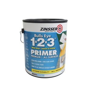 Zinsser Bulls Eye 123 White Water-Based Styrenated Acrylic Primer and Sealer 1 g