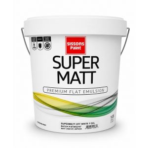 Sissons Super Matte Paint 1 Gl White 1 Each P011269