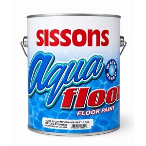 Sissons Aqua Floor Paint 1 Gl Gray 1 Each