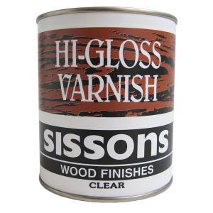 Sissons Varnish Hi-Gloss  1 Qt Clear 1 Each VOS44-1257