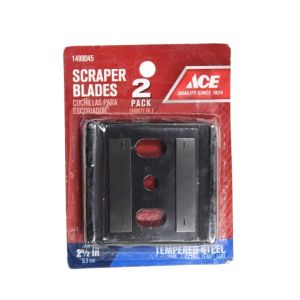 ACE Scraper Blades 2pk, 2½ in Tempered Steel 1 Ea 1499045