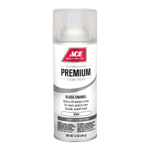 Ace Premium Gloss Enamel Spray Paint 12 Oz Clear 1 Each 17007