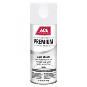 Ace Premium Gloss Enamel Spray Paint 12 Oz White 1 Each 17000