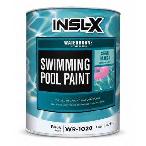 Insl-X Semi Gloss Acrylic Swimming Pool Paint 1 Gallon Black 1 Each