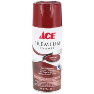 Ace Premium Gloss Enamel Spray Paint 12 Oz Burgundy 1 Each 1196419