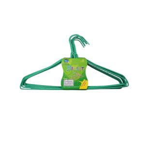 Plastic Wire Clothes Hangers 3-Pack – Green