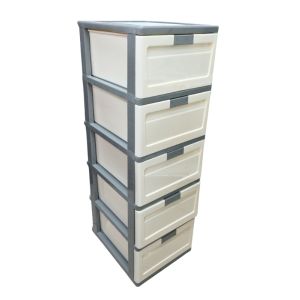 5-Tier Knockdown Storage Cabinet 47.8 x 38.9 x 119 cm
