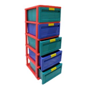5 Tiers Knockdown Cabinet- MULTI COLOR