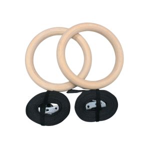 Wooden Gym Rings-51x25x26cm (14kg Capacity)
