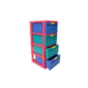 Mays 4 Tiers Knockdown Cabinet Cream - Gray 1 Each 735-KD4
