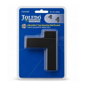 Adjustable F Type Mounting Black 1Ea  TGHF02BF
