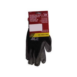 Ace Polyurthane Gloves Small Black 1 Each 6238638