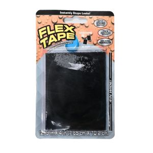 Flex Tape Black Rubberized Waterproof Patch-2pk