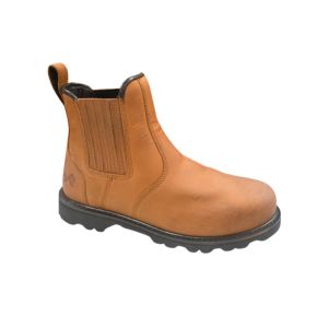 RockFall Bale Safety Boots – Size 12 (Brown Leather)