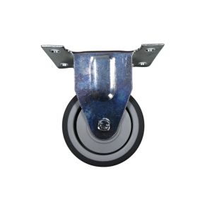 Castor Wheel #8 – 3 in. TPR Grey Plate Caster