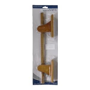 Oakbrook LDR Exquisite Oak Towel Bar 18 in. L Wood 1 Each 4305587