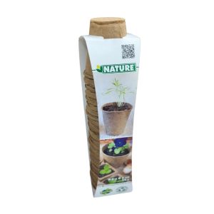 Nature Biodegradable Plant Pots – Round 24p