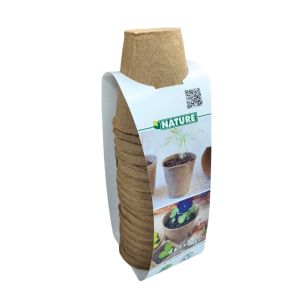 Nature Biodegradable Plant Pots – Round 18pk