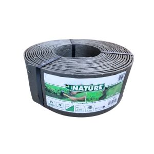 Nature Recycled Garden Edging Roll 12cmx12m- Grey