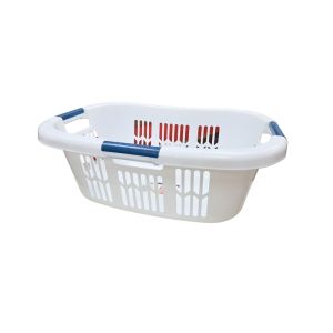 Plastic Laundry Basket W/  Comfort-Grip Handles