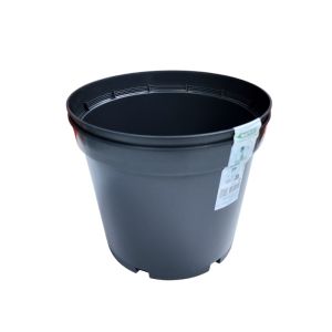 Nature Recycled Plastic Plant Pot 2pcs- 5L Black