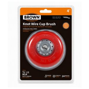 Brown Knot Wire Cup Brush 4