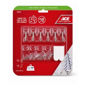  Removable Adhesive Hooks   (22-Piece)